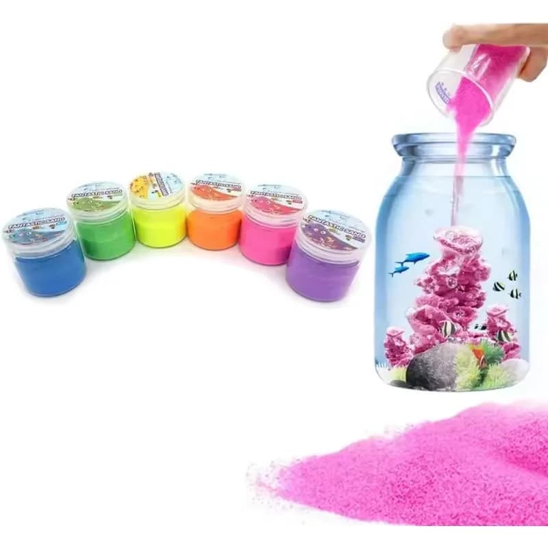 Magic Space Sand - Hydrophobic Colored Sand Toy, Mixed Colors