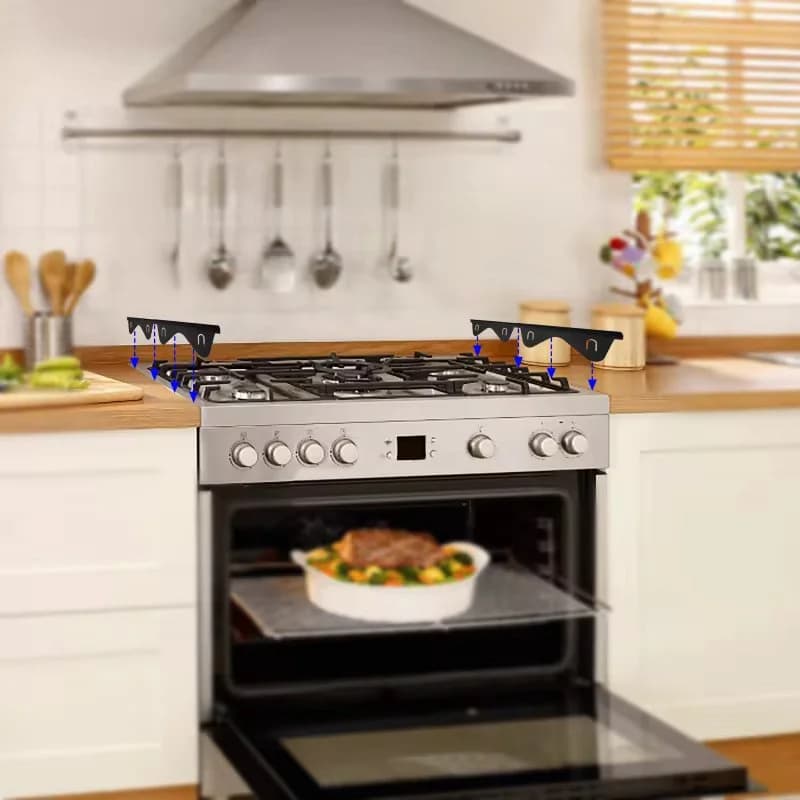 Stainless Steel Telescopic And Adjustable Stove Top Gap Cover Filling strip, Stove Top Heat-resistant Protective Gap Protection